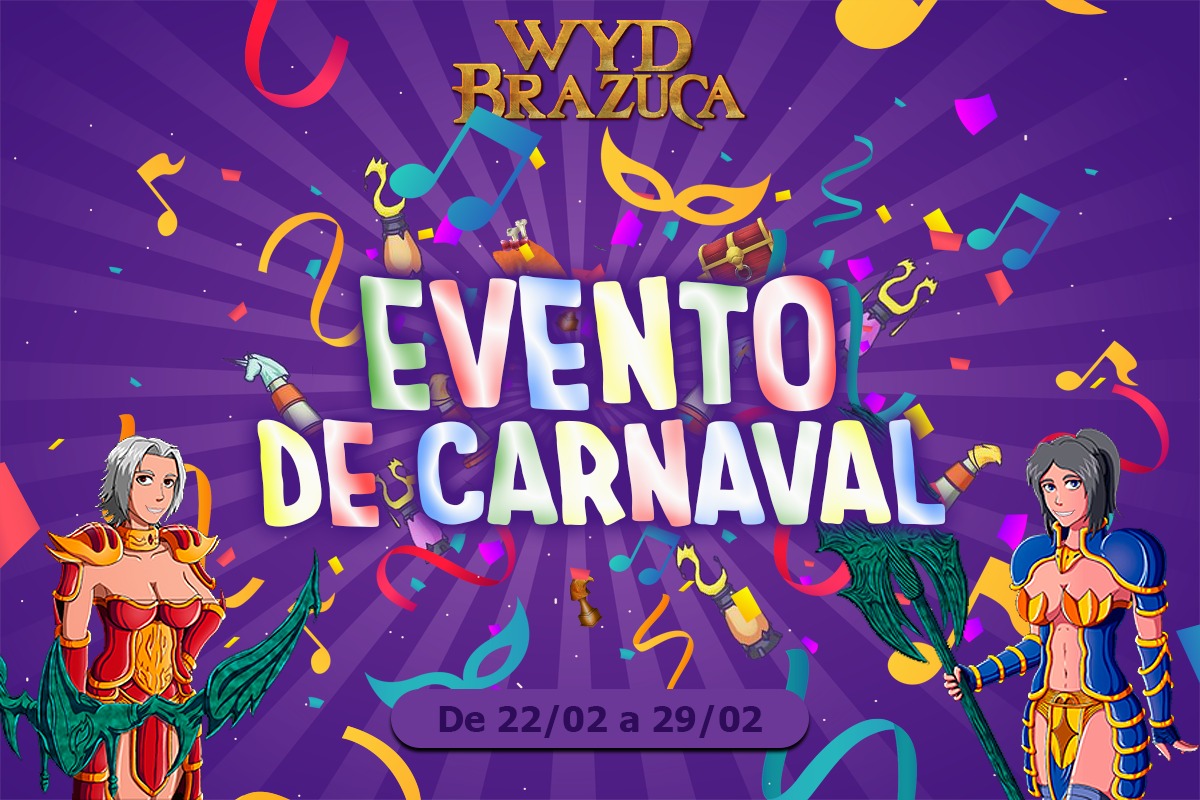 Evento de Carnaval 2020 no WYD Brazuca